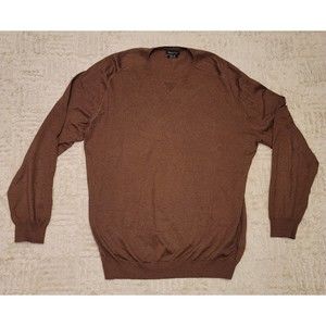 Mens Classic Brown Crewneck Sweater